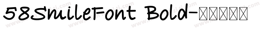 58SmileFont Bold字体转换